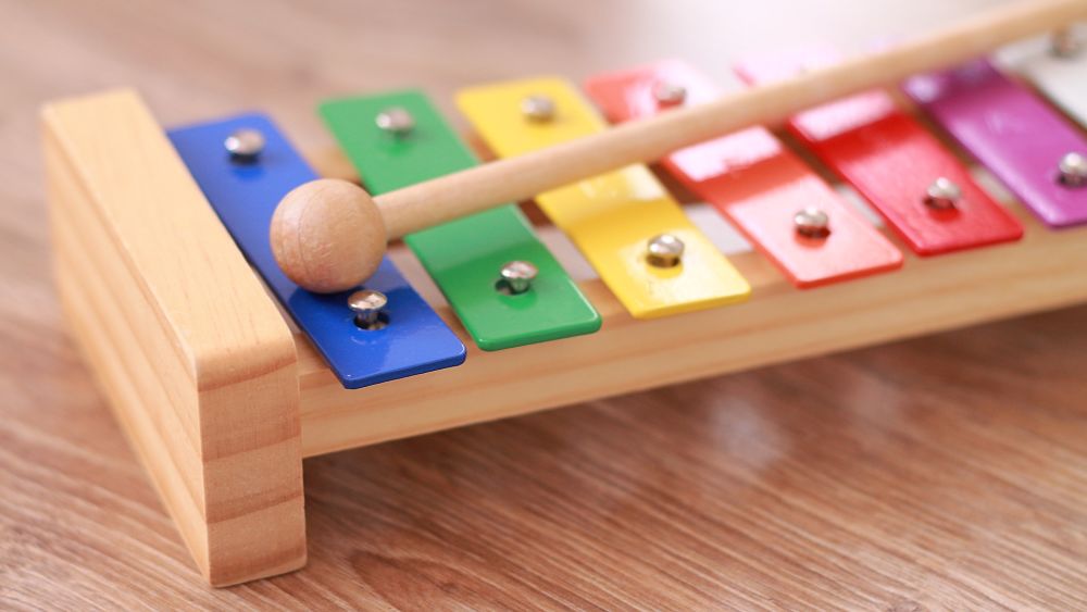 xilófono:instrumentos musicales para niños de preescolar