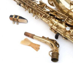 boquilla y caña para el saxofon