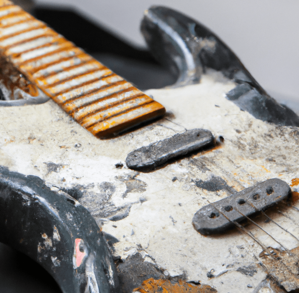 Se puede pintar una guitarra eléctrica