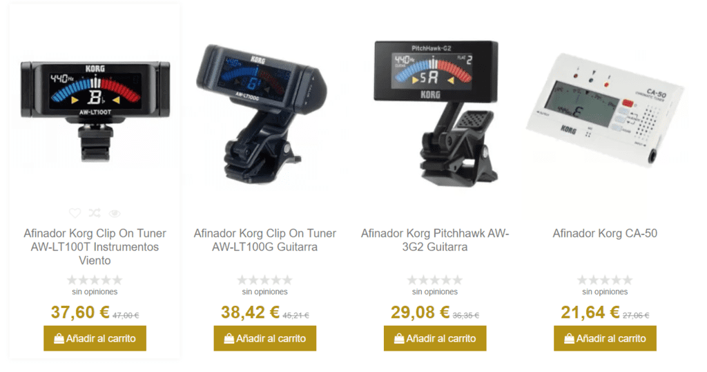 afinadores accesorios para guitarra