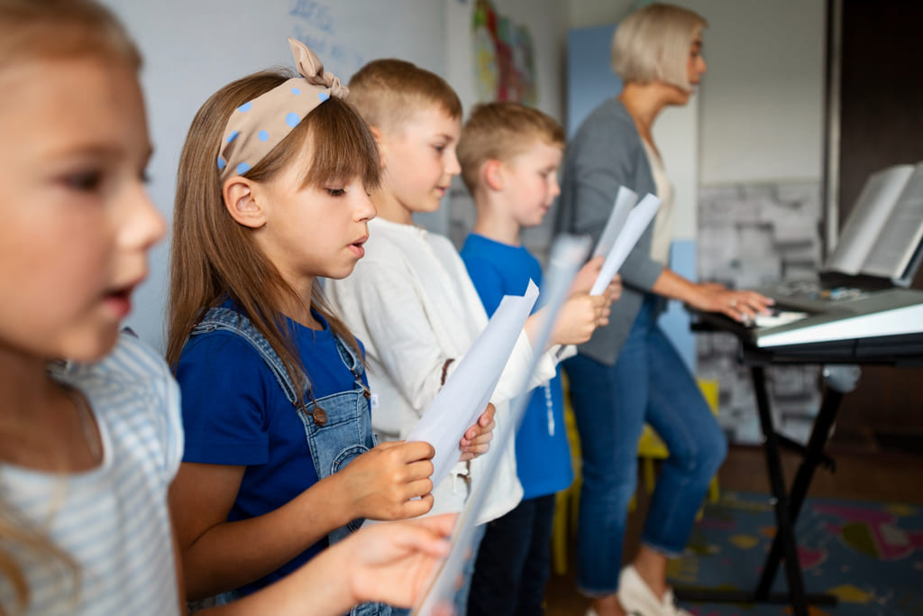 aprendizaje de la música en escuela de música o conservatorio