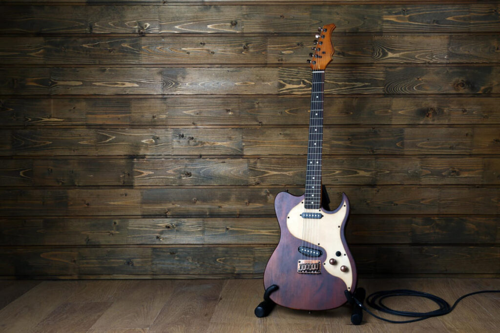 soporte para guitarra eléctrica